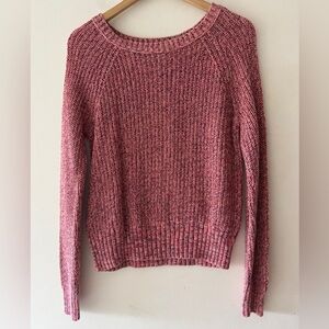 American Eagle Pink and Purple Cotton‎ Sweater